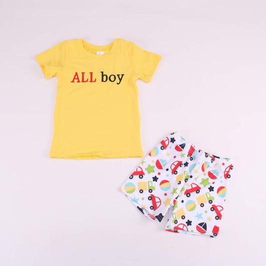 Boy’s ALL boy Truck and Ball Outfit