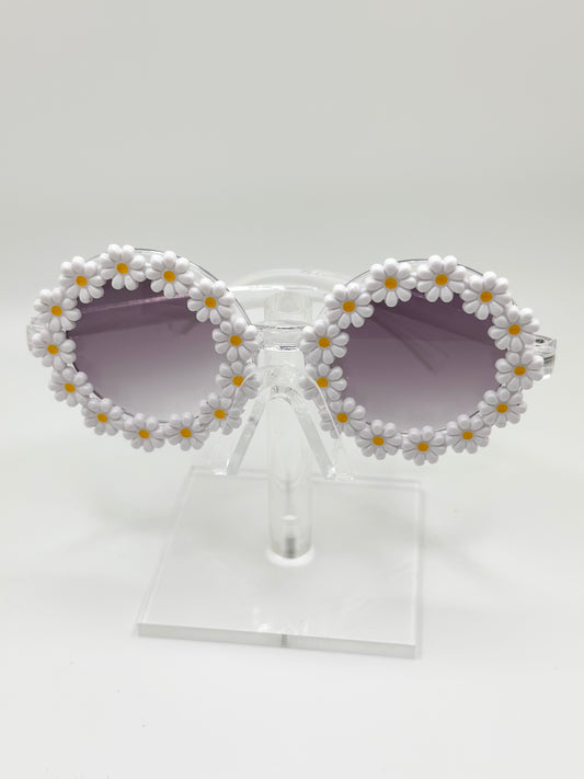 White Daisy Sun Glasses