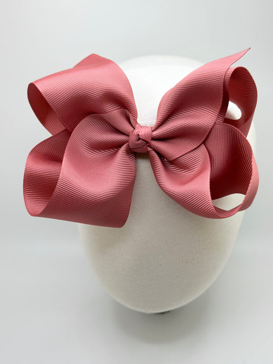 Terracotta Large Clip Bow