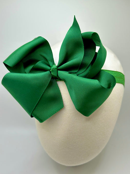 Emerald Green Headband Bow