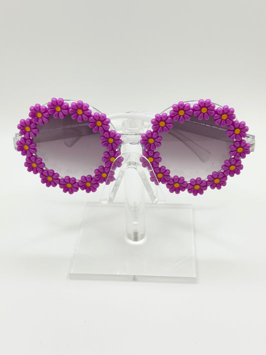 Purple Daisy Sun Glasses
