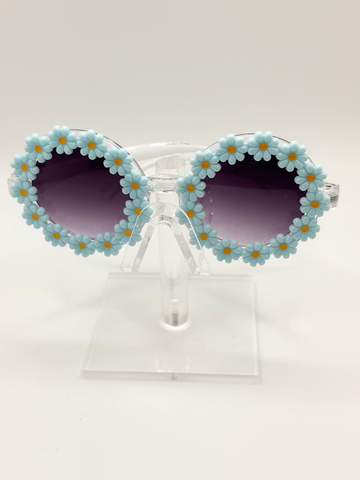 Baby Blue Daisy Sun Glasses