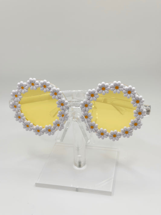 White Daisy Sun Glasses