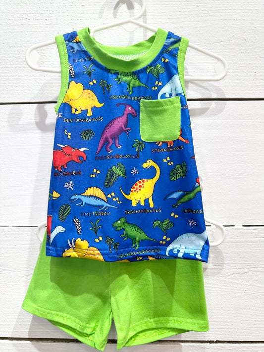 Boys Colorful Dino Outfit