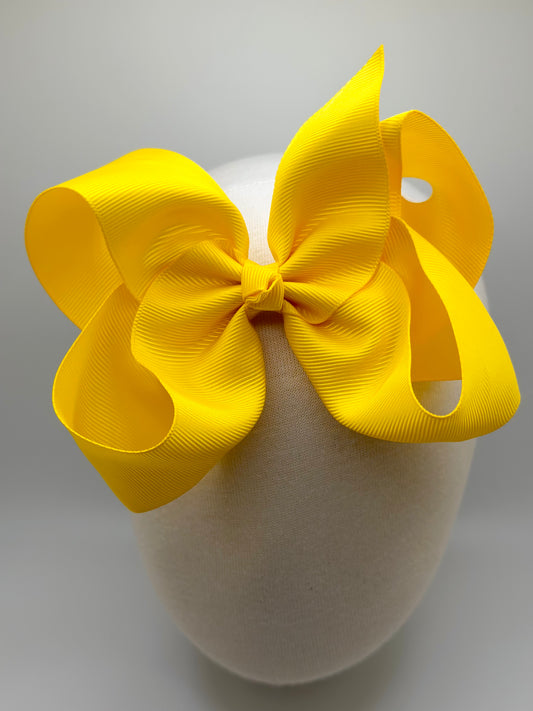 Golden Yellow Large Clip Bow