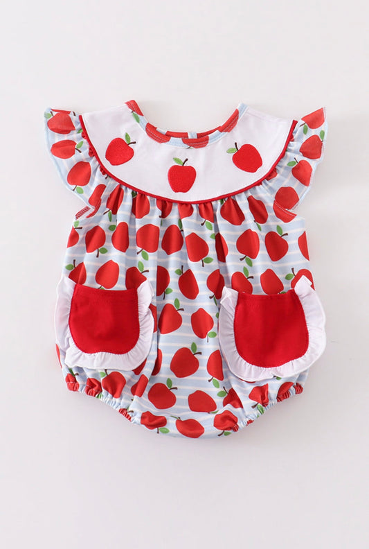 Two Pocket Apple Appliqué Bubble