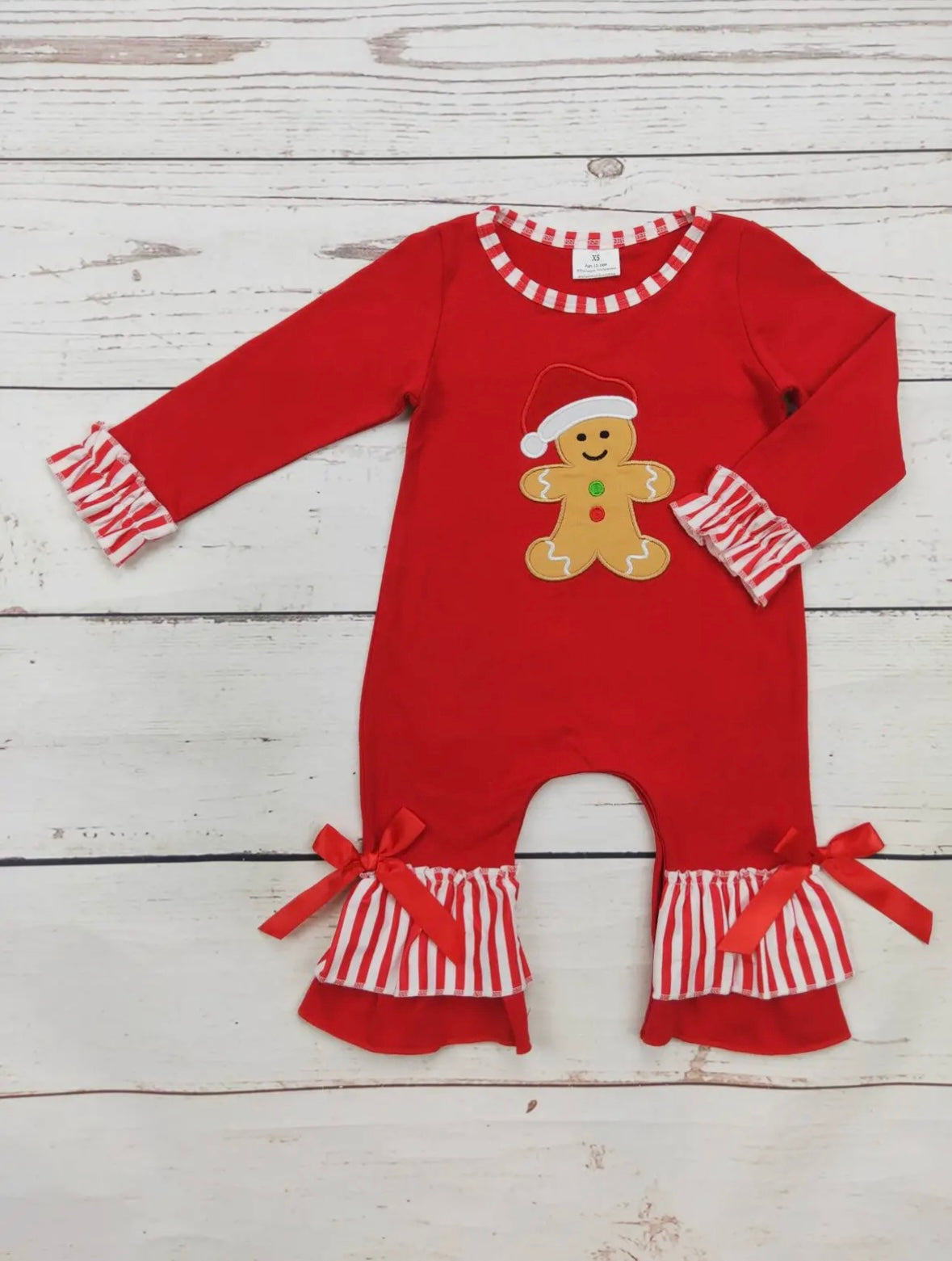 Red Ginger Bread Romper