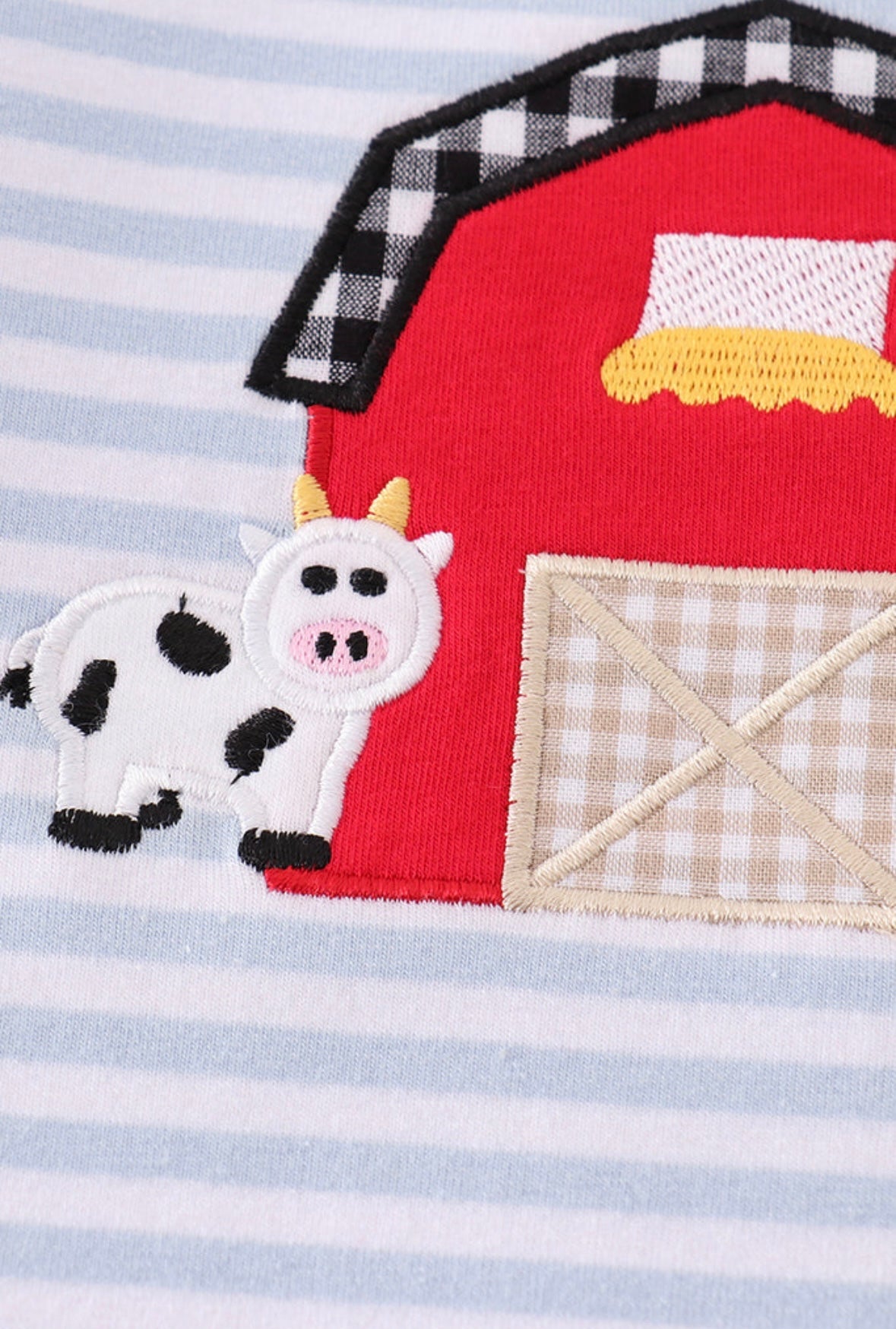 Red Barn Cow and Pig Romper