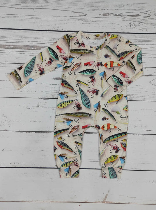 Boys Fishing Lure Romper