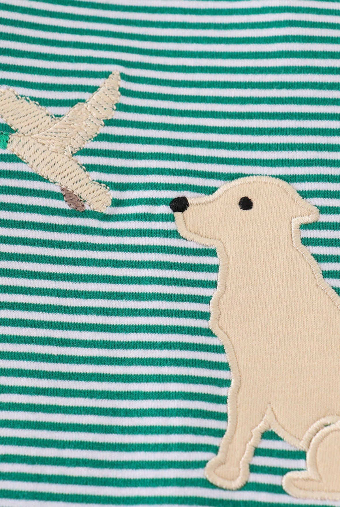 Green and Dark Blue Dog Duck Romper