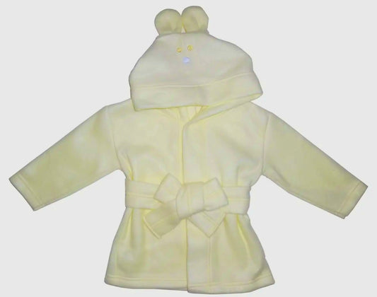 Yellow Unisex Hooded Robe