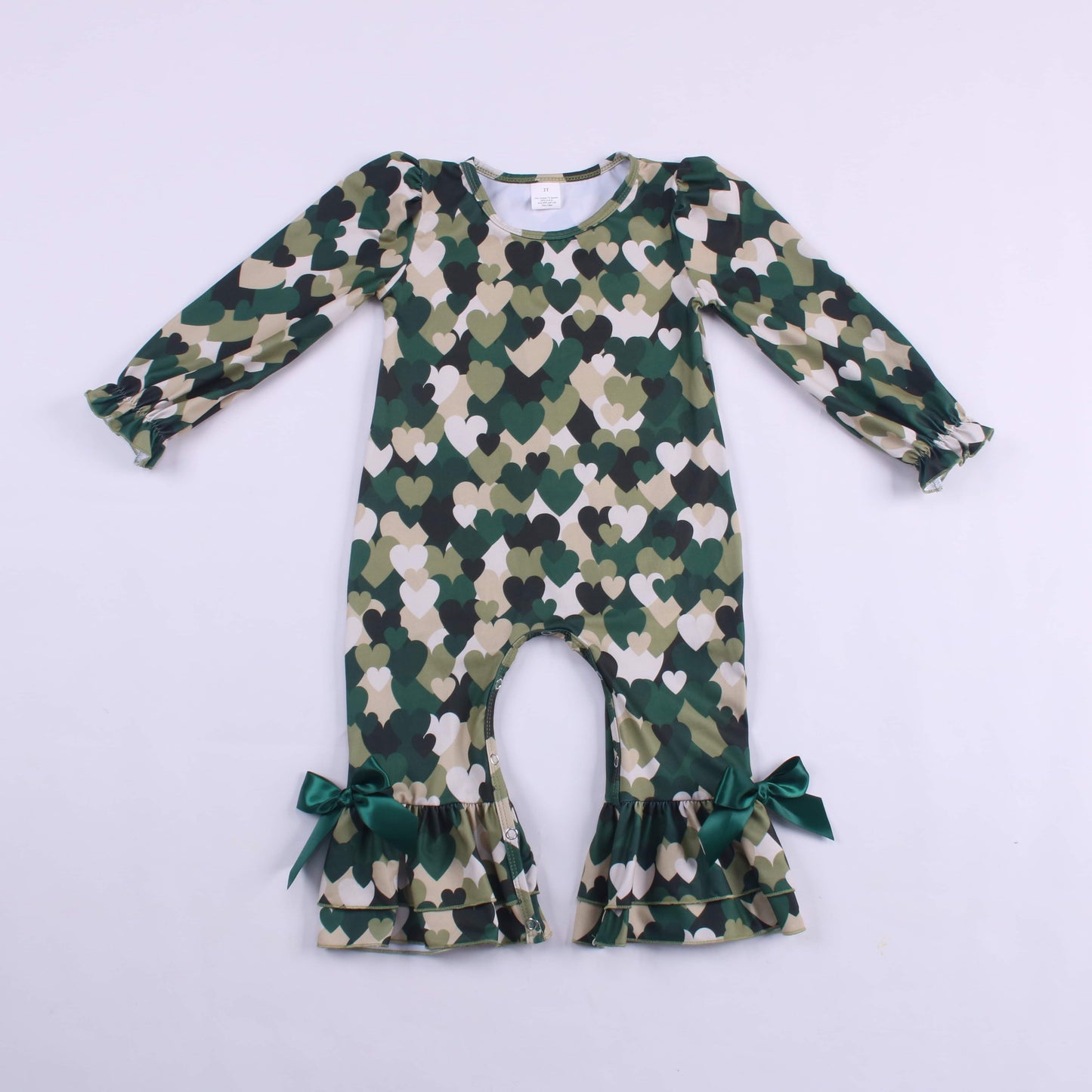 Camo Hearts Romper