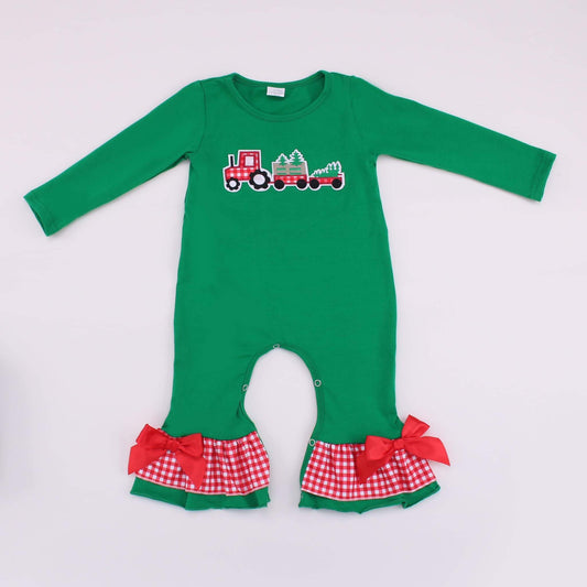 Girl’s Christmas Sibling Romper