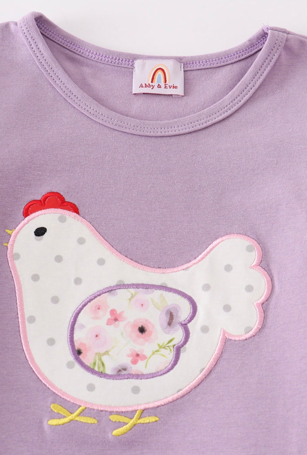 Purple Ruffle Bottom Chicken Outfit