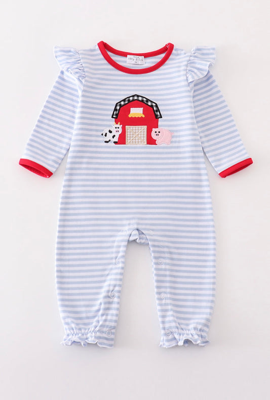 Red Barn Cow and Pig Romper