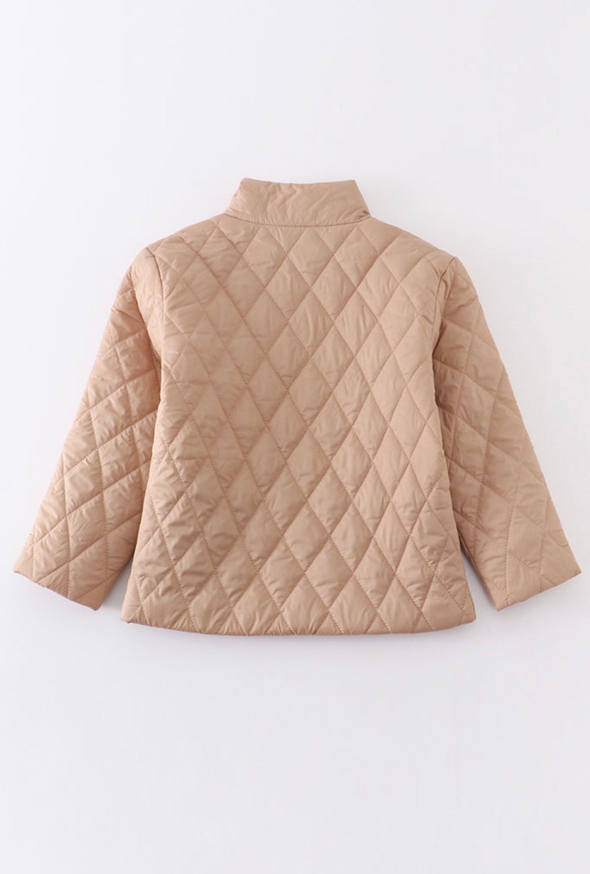 Beige Quilted Coat