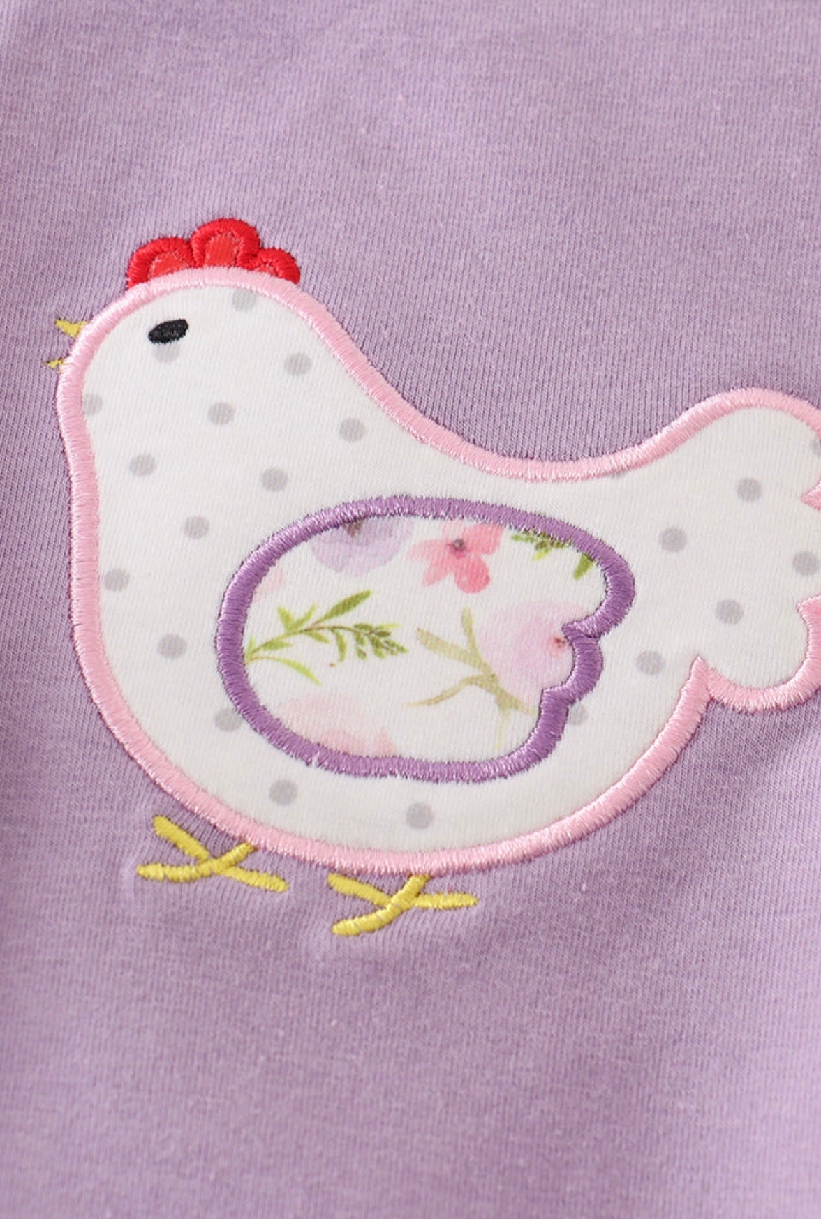 Purple Ruffle Bottom Chicken Bubble