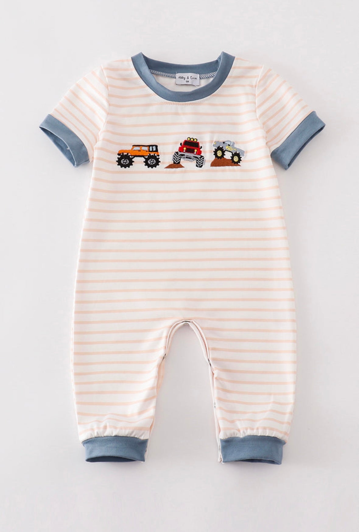 Boys Monster Truck Romper