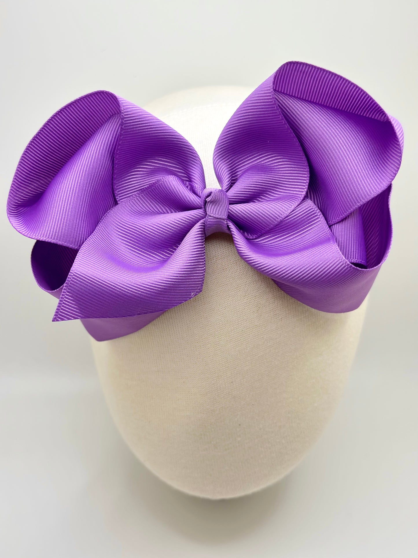 Purple Large Clip Bow