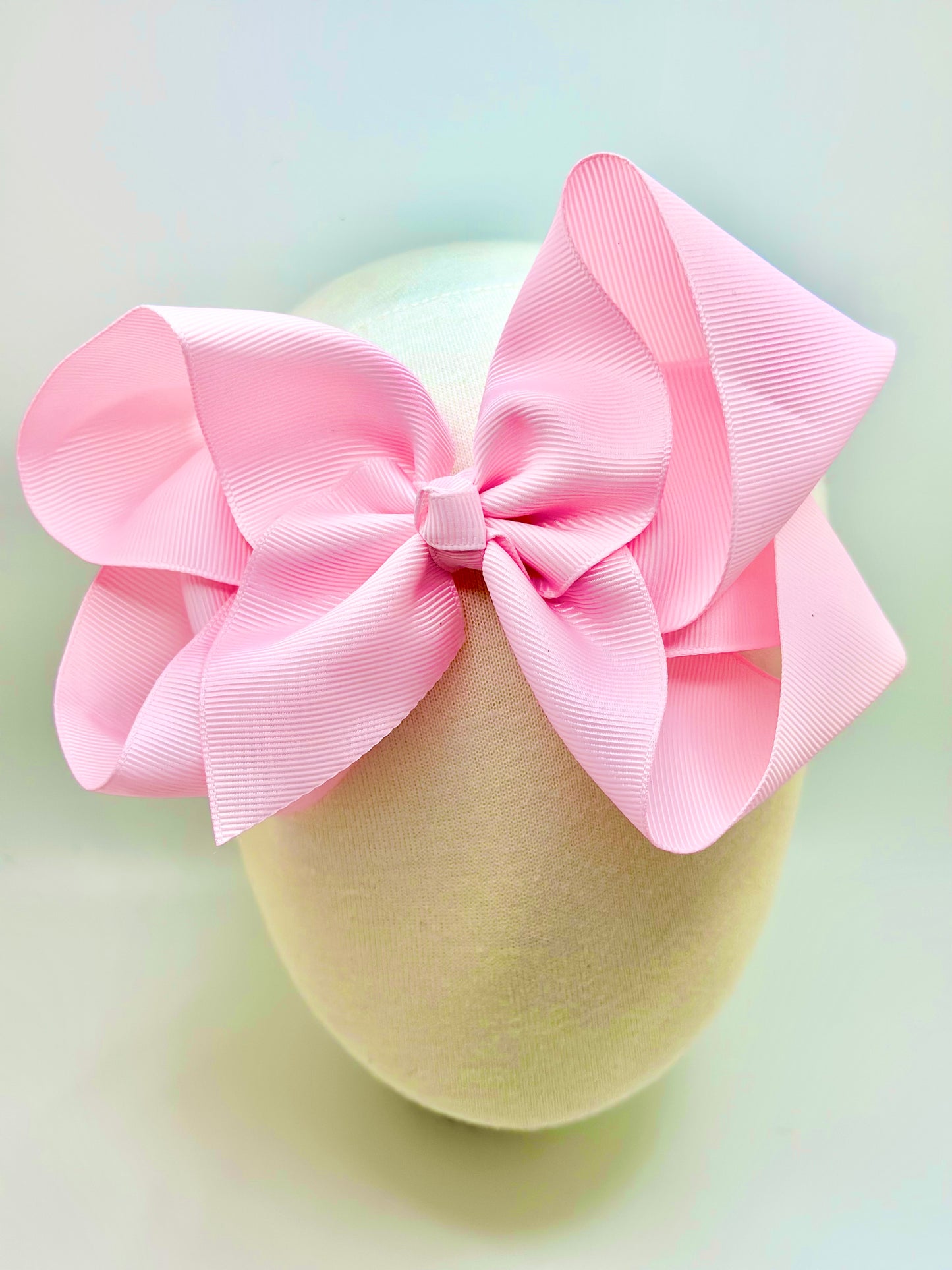 Light Pink Large Clip Bow