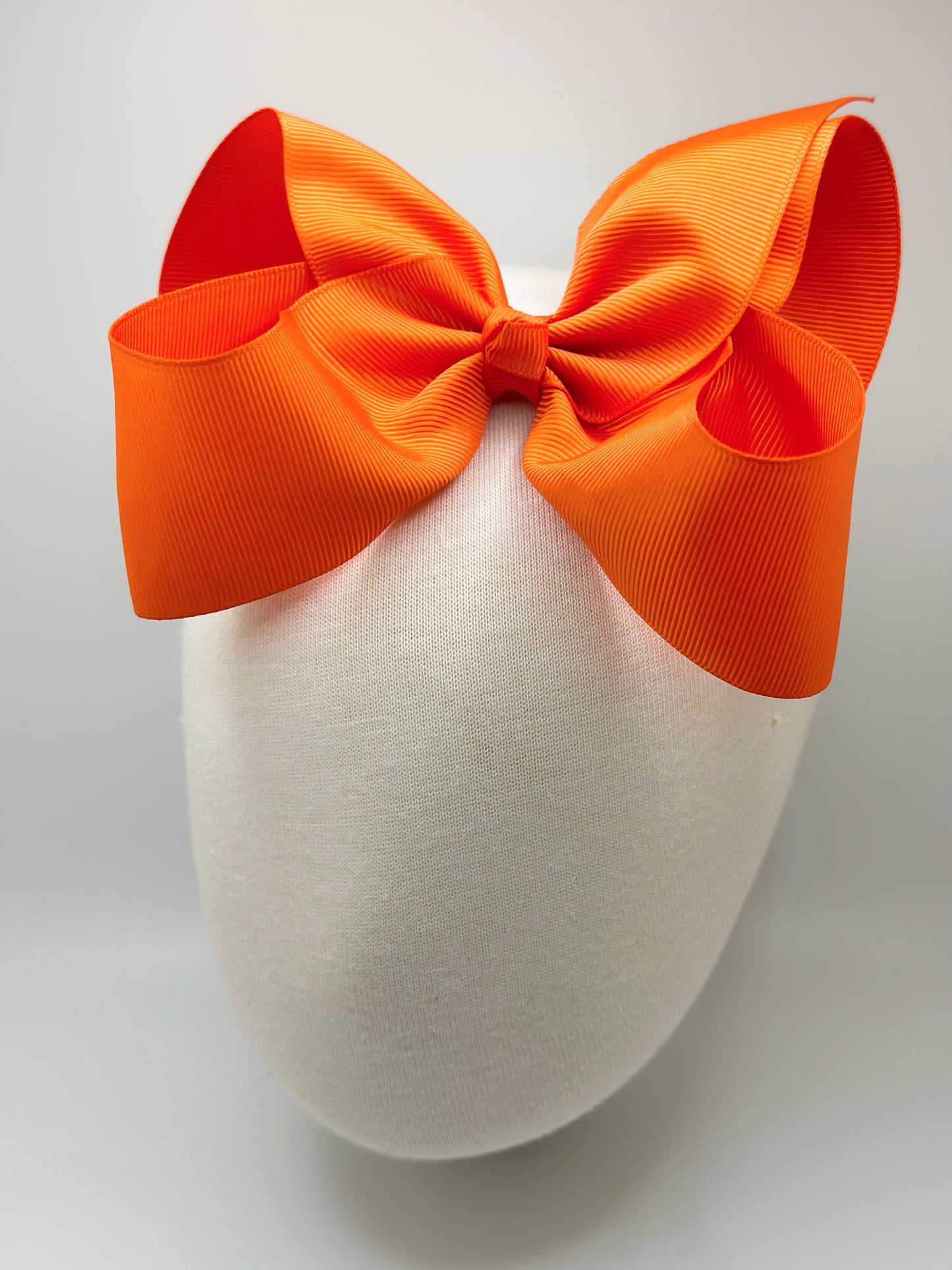 Orange Large Clip Bow