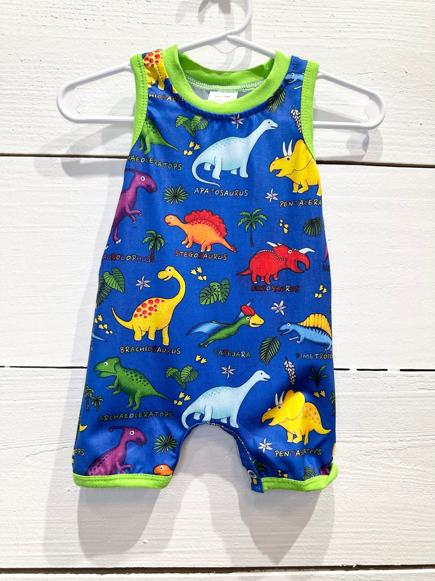 Boys Colorful Dino Onesie