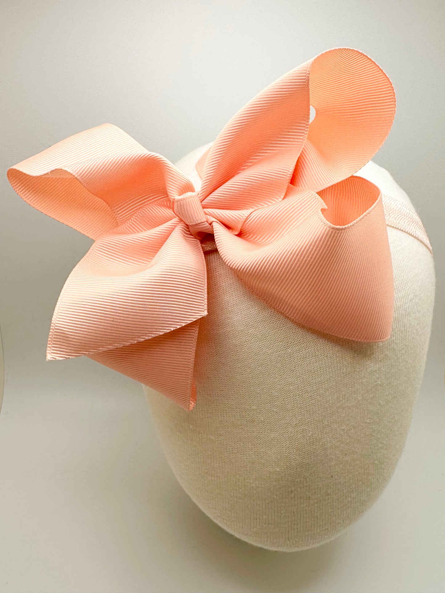 Peach Headband Bows