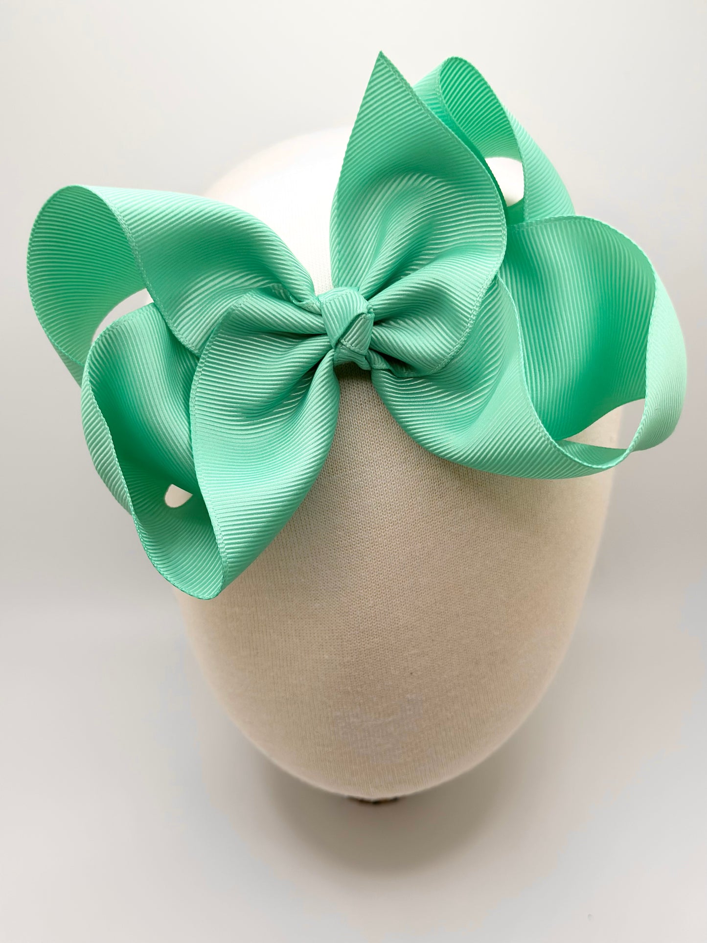 Sea Foam Green Large Clip Bow